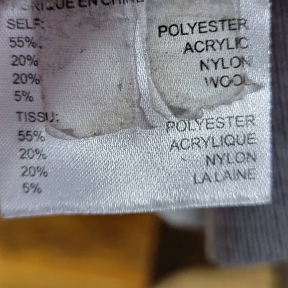 Elodie XL wool bleand faux wrap style sweater light grey v neck lightweight - Picture 7 of 8